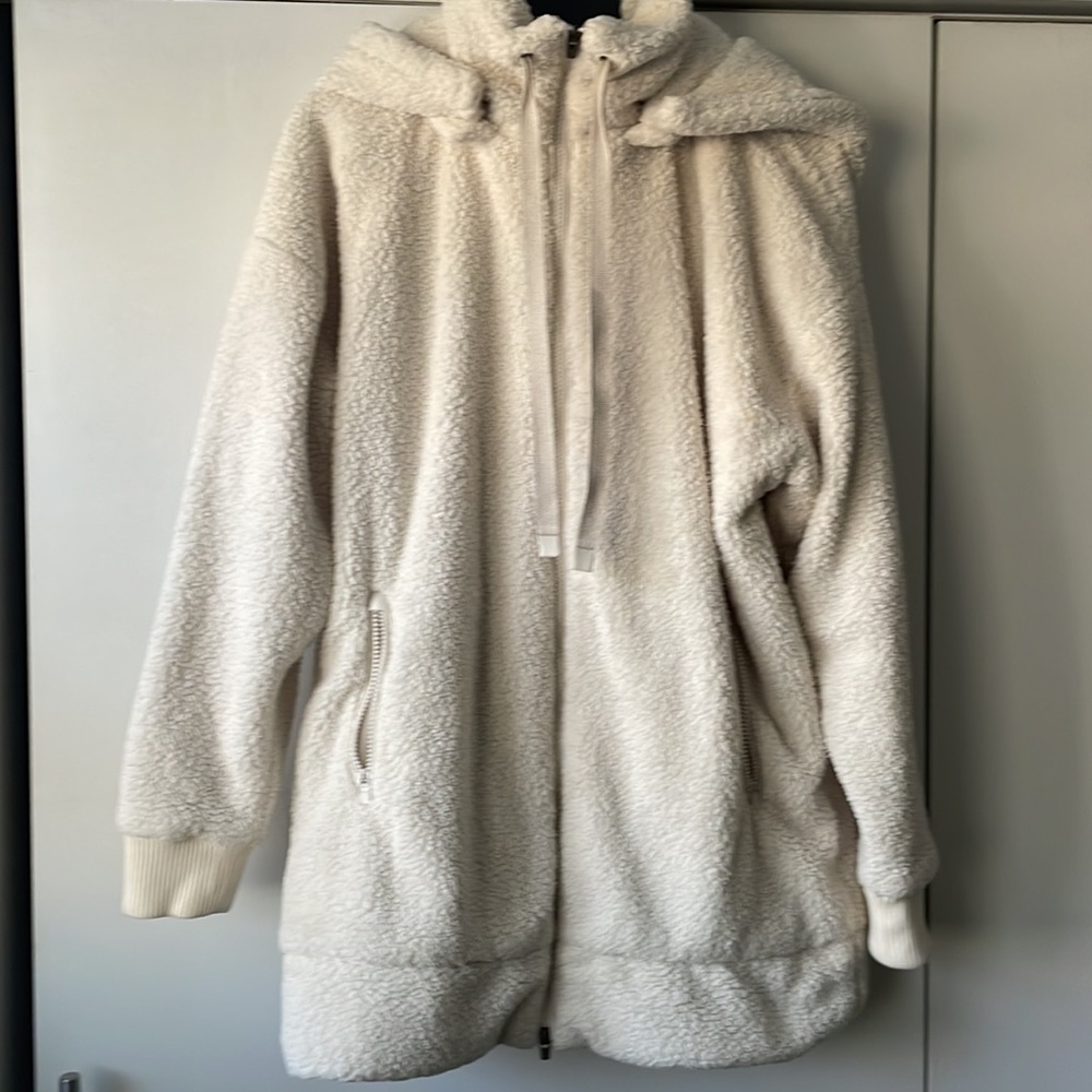 ATHLETA Tugga $168 Long Sherpa Jacket,
